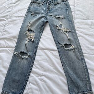 Rewash Light Blue Distressed Skinny Jeans